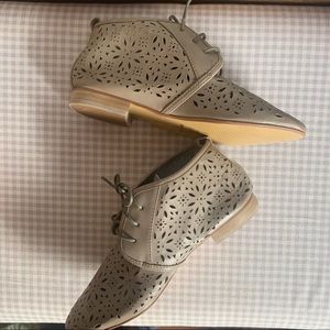 Beige Loafer Shoes